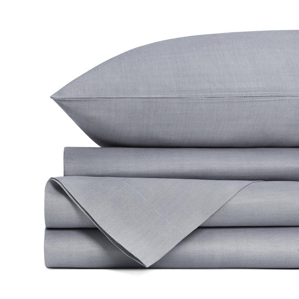 Navy Cal King Sateen Sheet Set U617