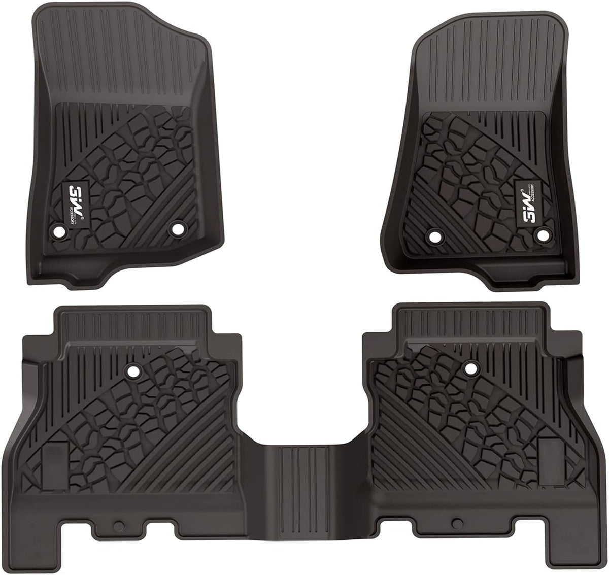 TPE All Weather Custom Fit Floor Liner and Cargo Mats Black A24480