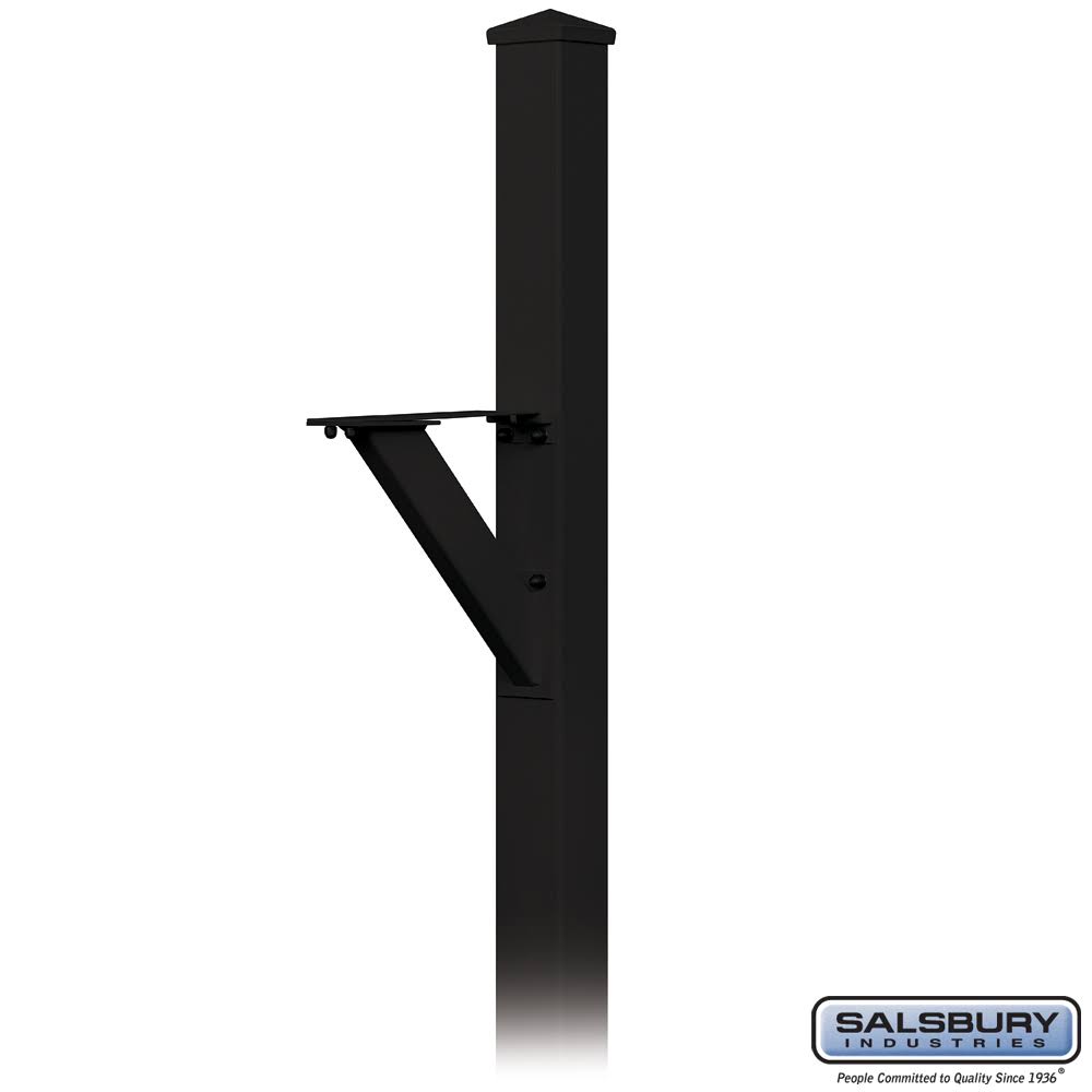 Black Decorative Mailbox Post W53604