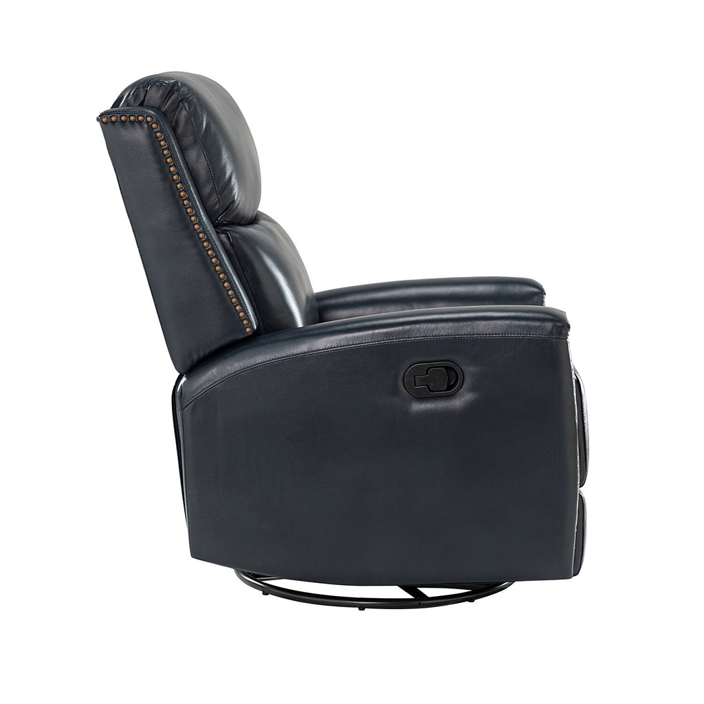Genuine Leather Wingback Swivel Rocker Recliner Q4244