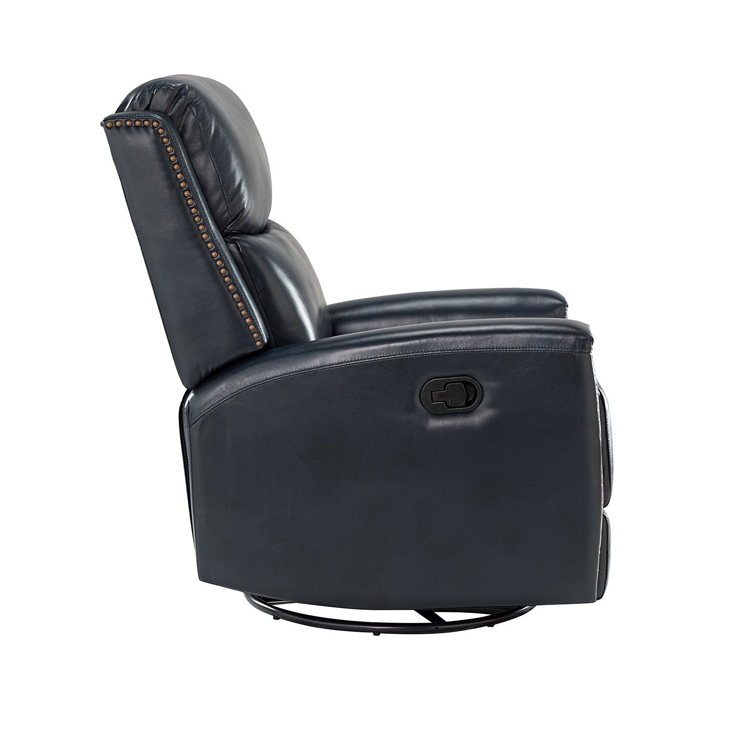 Genuine Leather Wingback Swivel Rocker Recliner Q4244