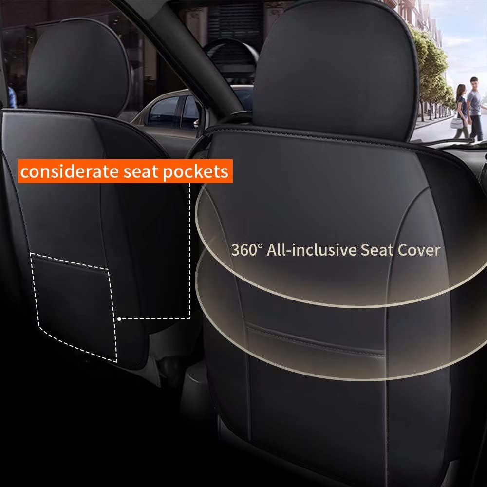 Custom Fit Faux Leather Car Seat Protector Full Set A83876