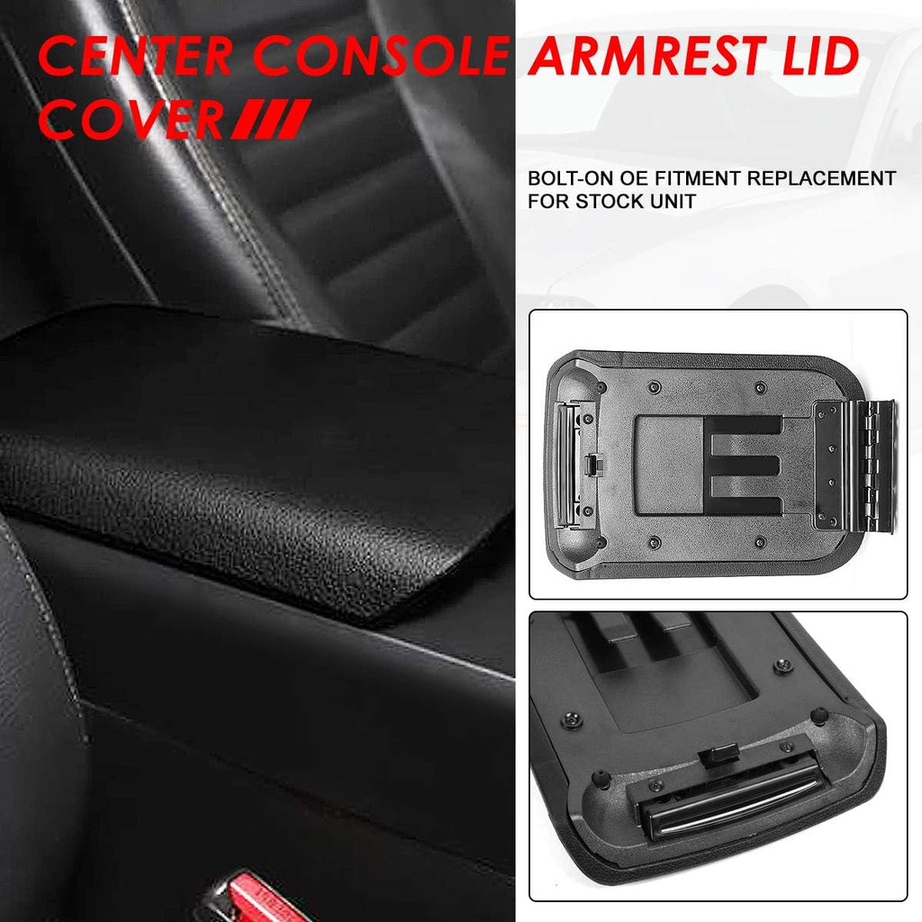 Black Leather Center Console Armrest Lid Latch Clip Catch G4142