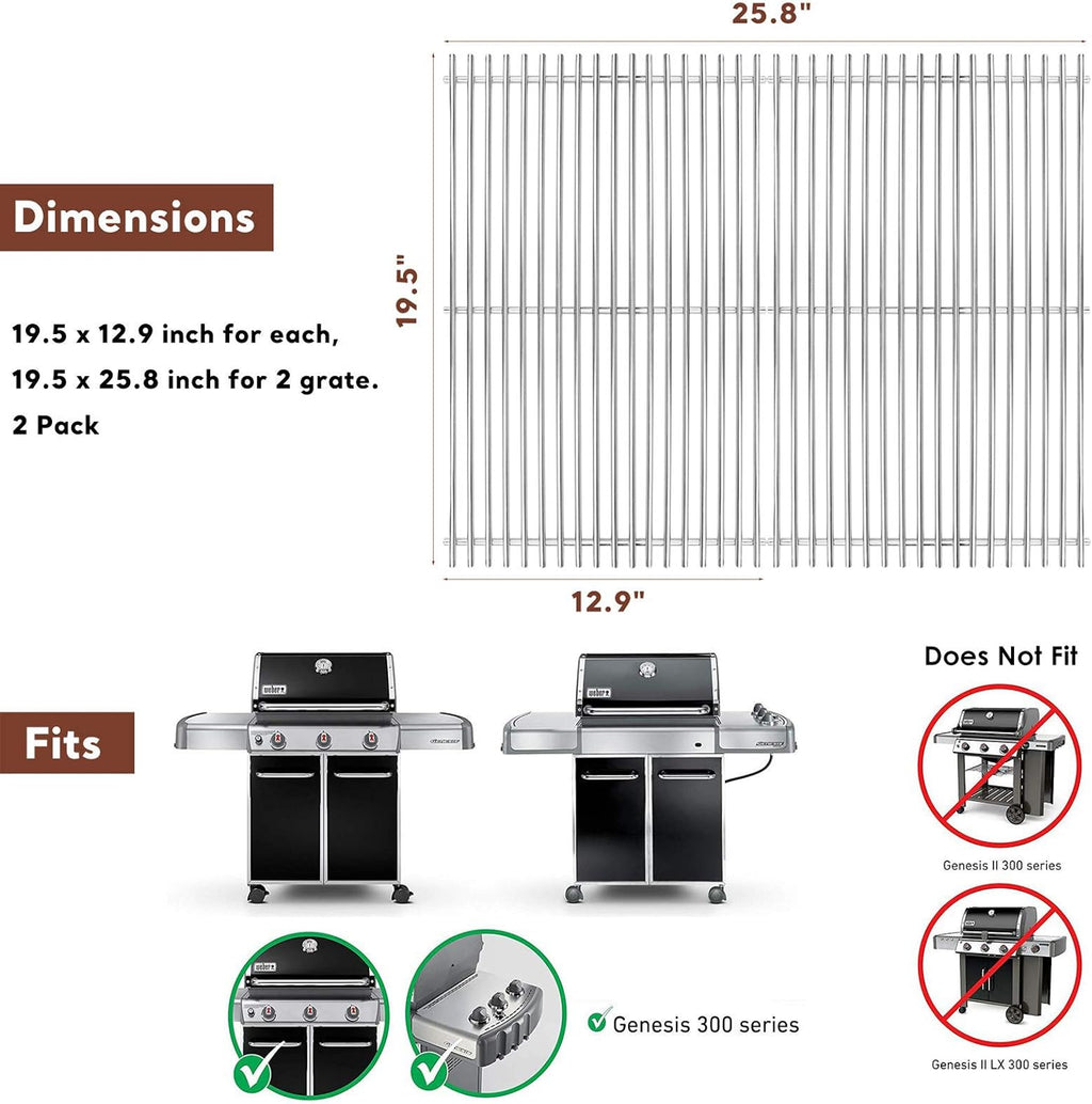 18.75 Cast Iron Grill Grates T8869