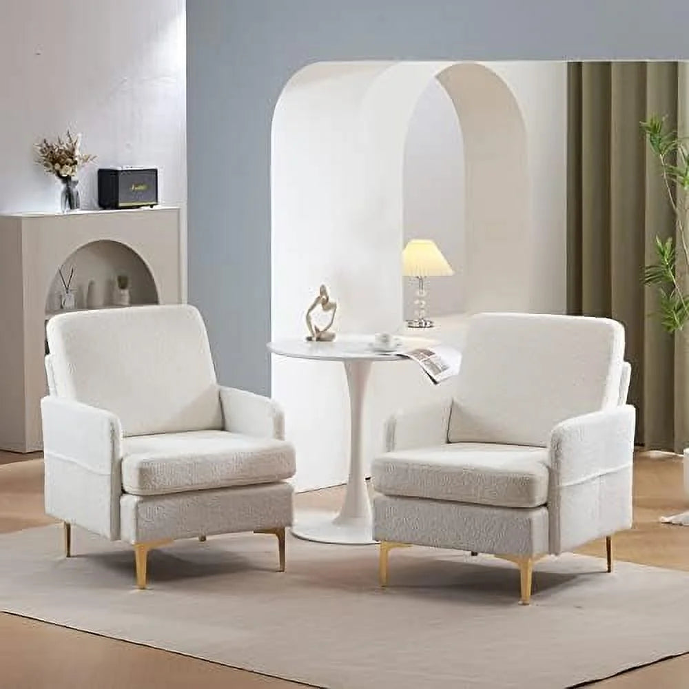 Dark Gray Fabric Accent Chair with Metal Legs U49614