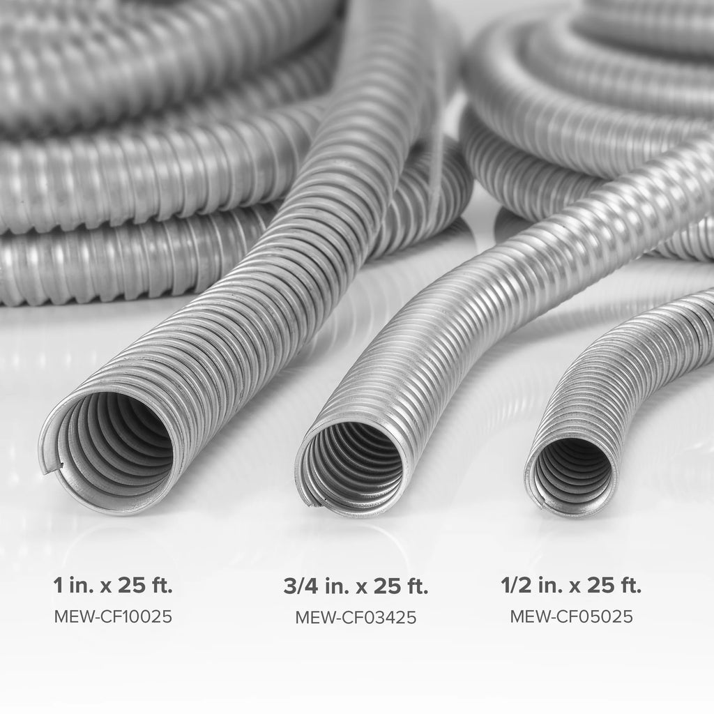 Galvanized Steel Flexible Conduit 25 ft Roll H58894