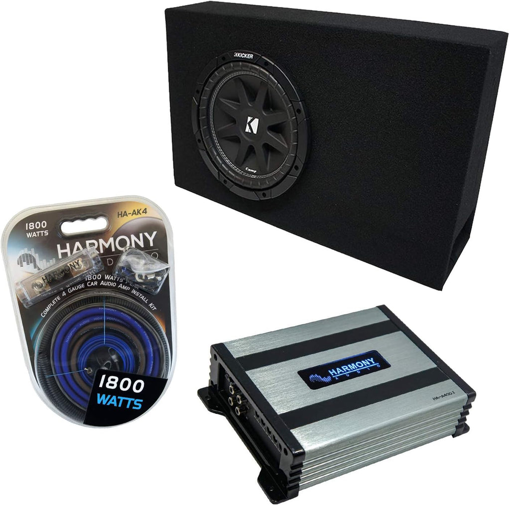 Ported 10 Sub Box Enclosure & Amp U5840