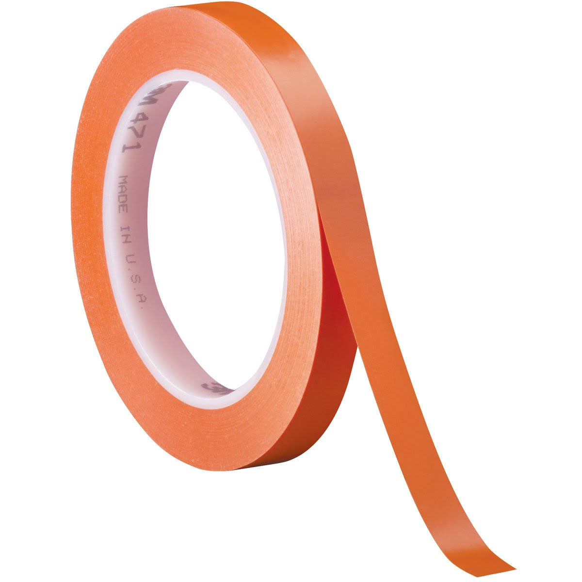 Vinyl Tape 1/4x22 x 36 yds. Orange 3/Case F18164