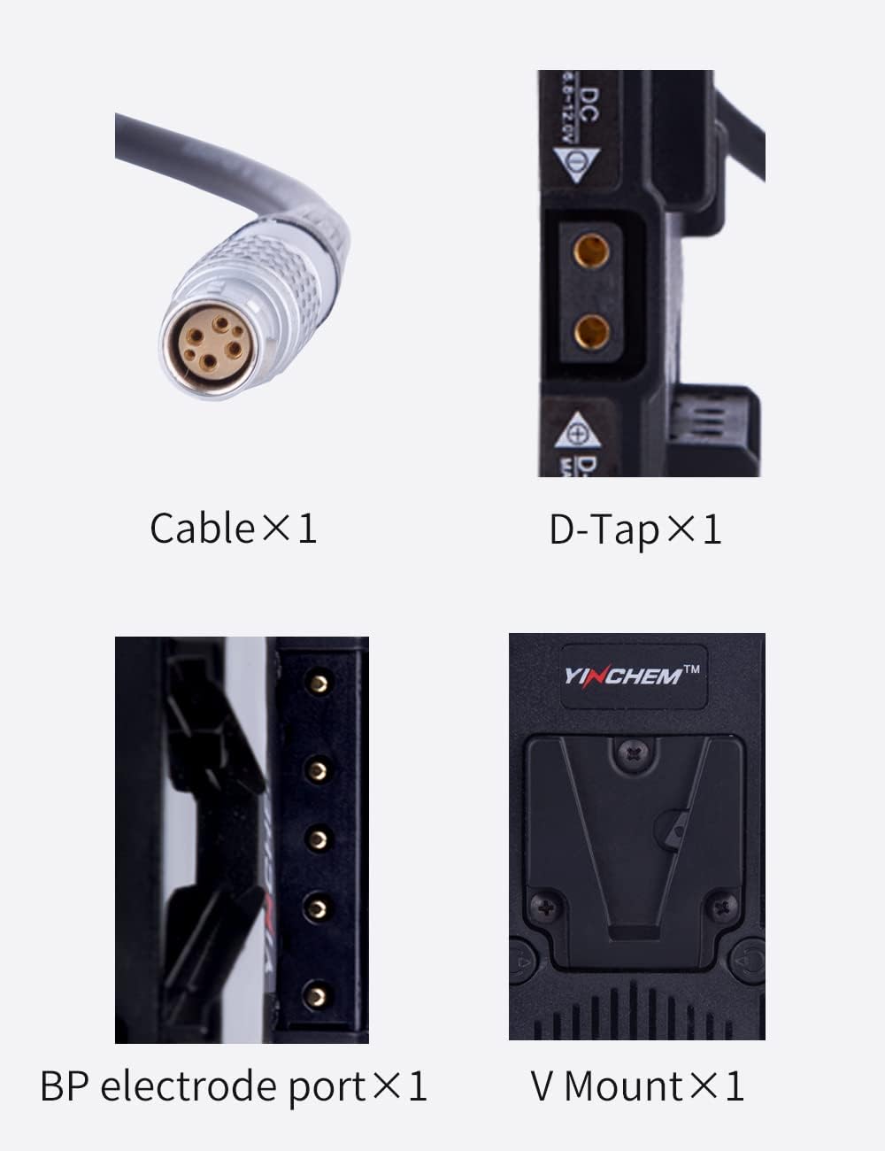 V-Mount Battery Adaptor Plate with D-tap Output and 8 Pin LEMO Connector W195