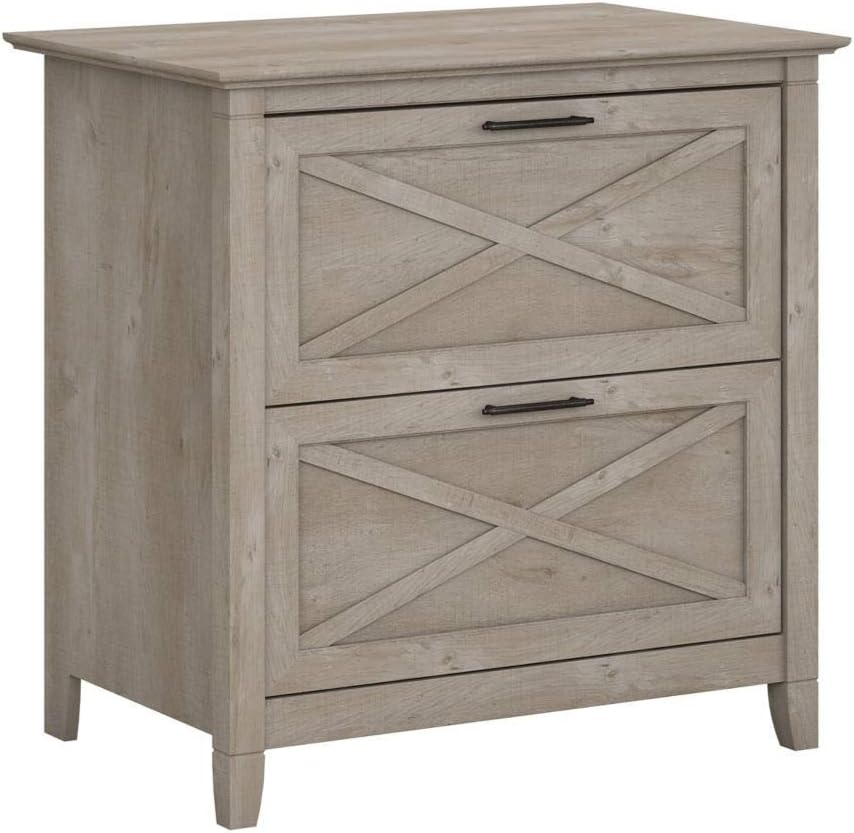 2 Drawer Lateral File Cabinet, Pure White Oak O556