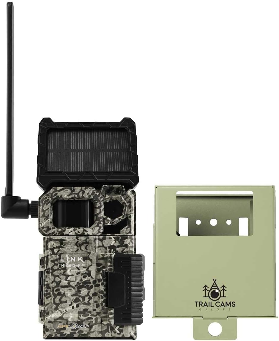 Solar Cellular Trail Camera with Security Steel Case D114