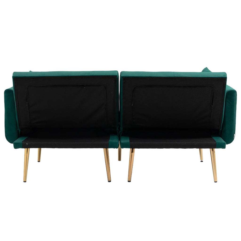 Green Velvet Sofa Loveseat Set O87972