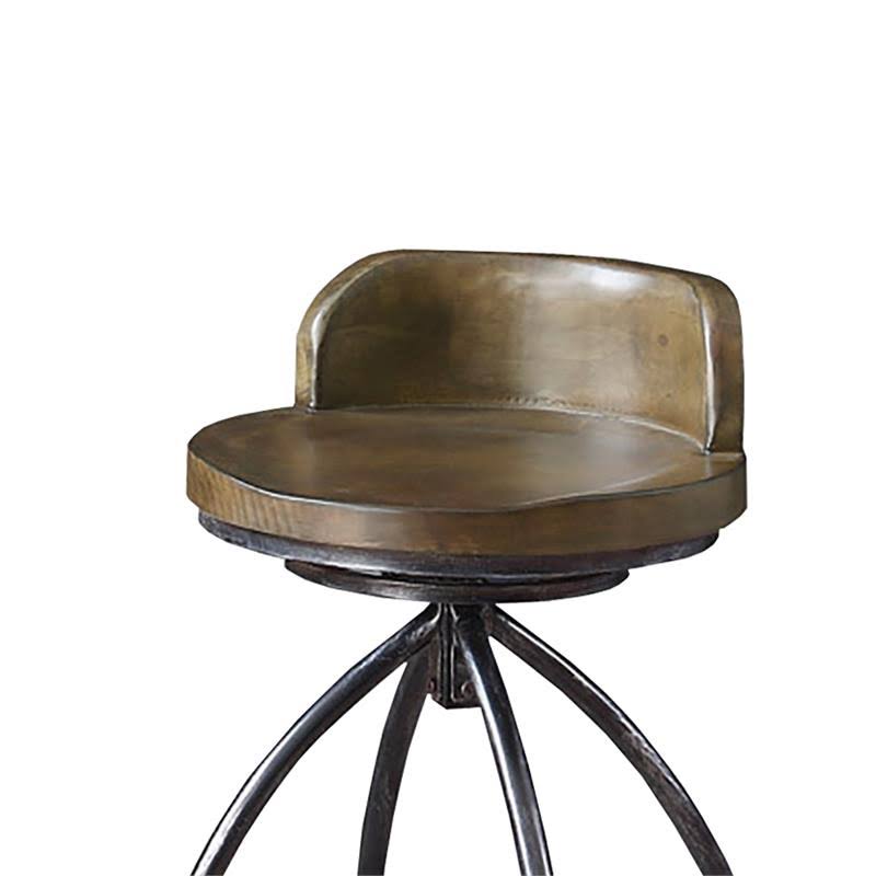 Brown & Black Bar Height Stool I65022