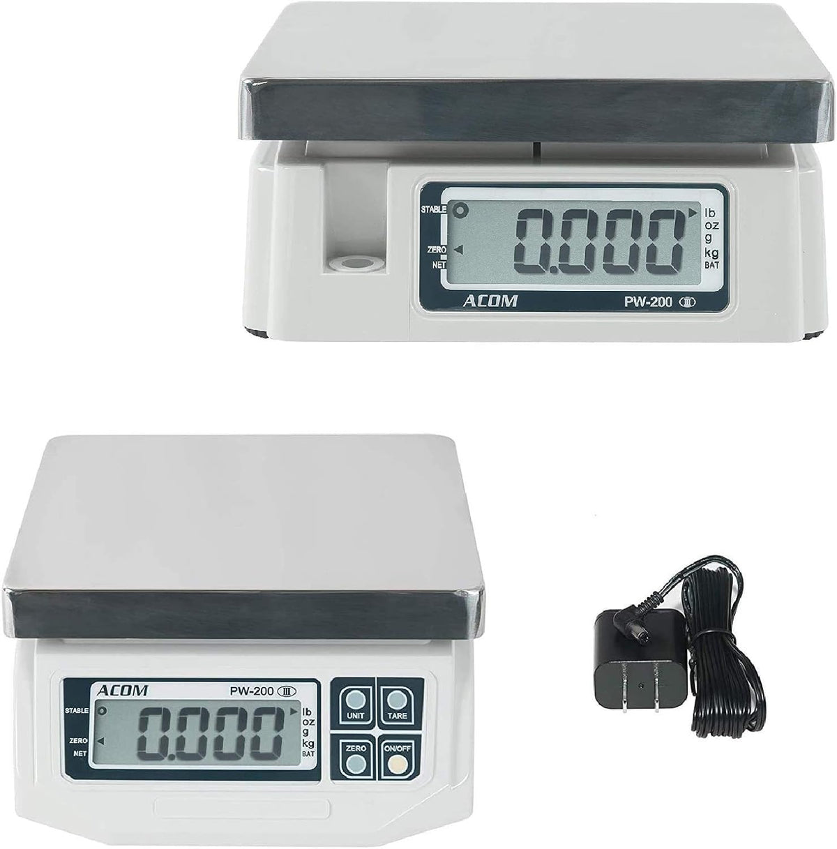 Digital Portion Control Scale, 60lb Capacity, 0.02lb Readability I419