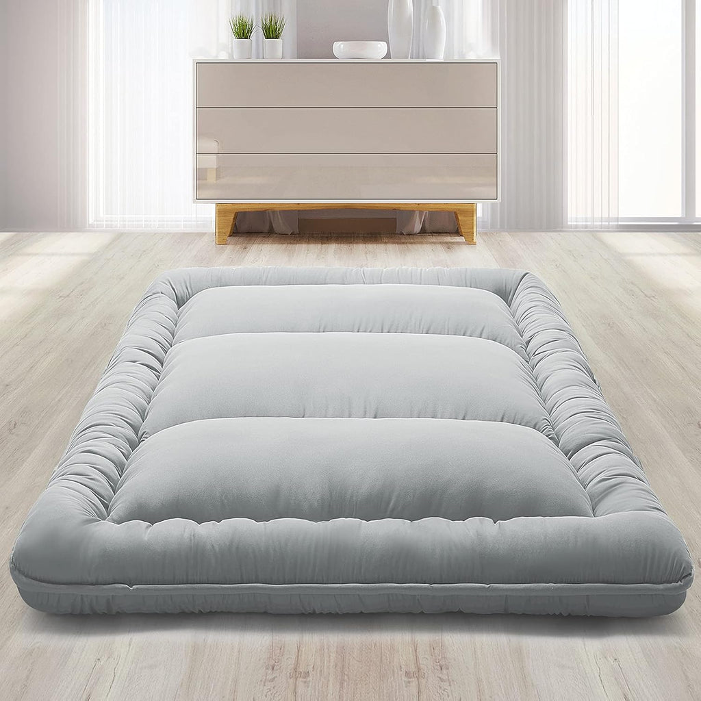 Black Japanese Futon Mattress with Cover S320473
