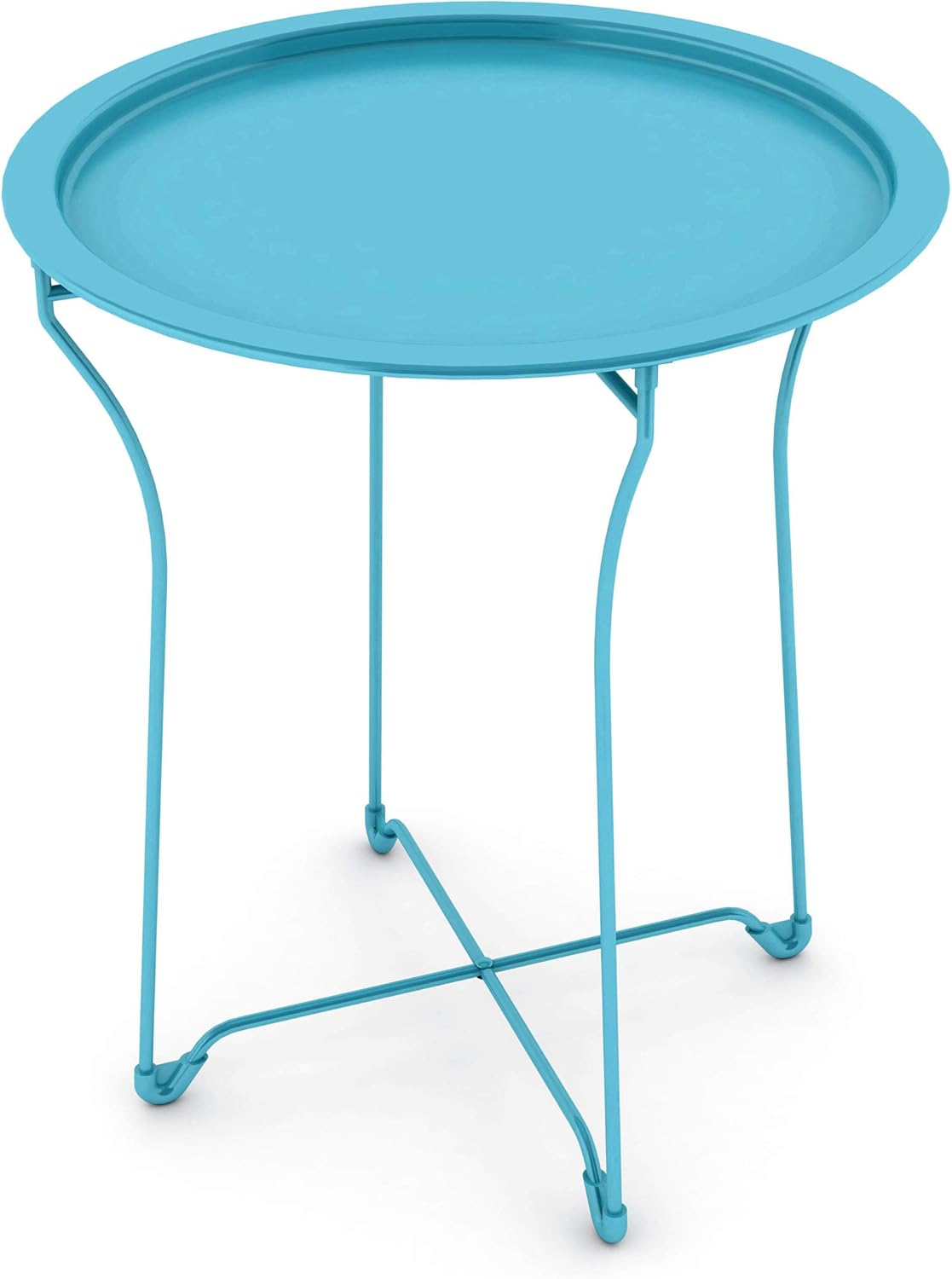Metal Side Table with Powder Coating, Pack of 2 A470