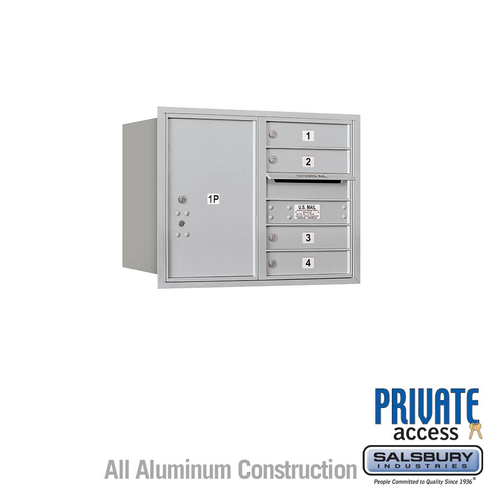 4C Horizontal Mailbox, Aluminum S649527