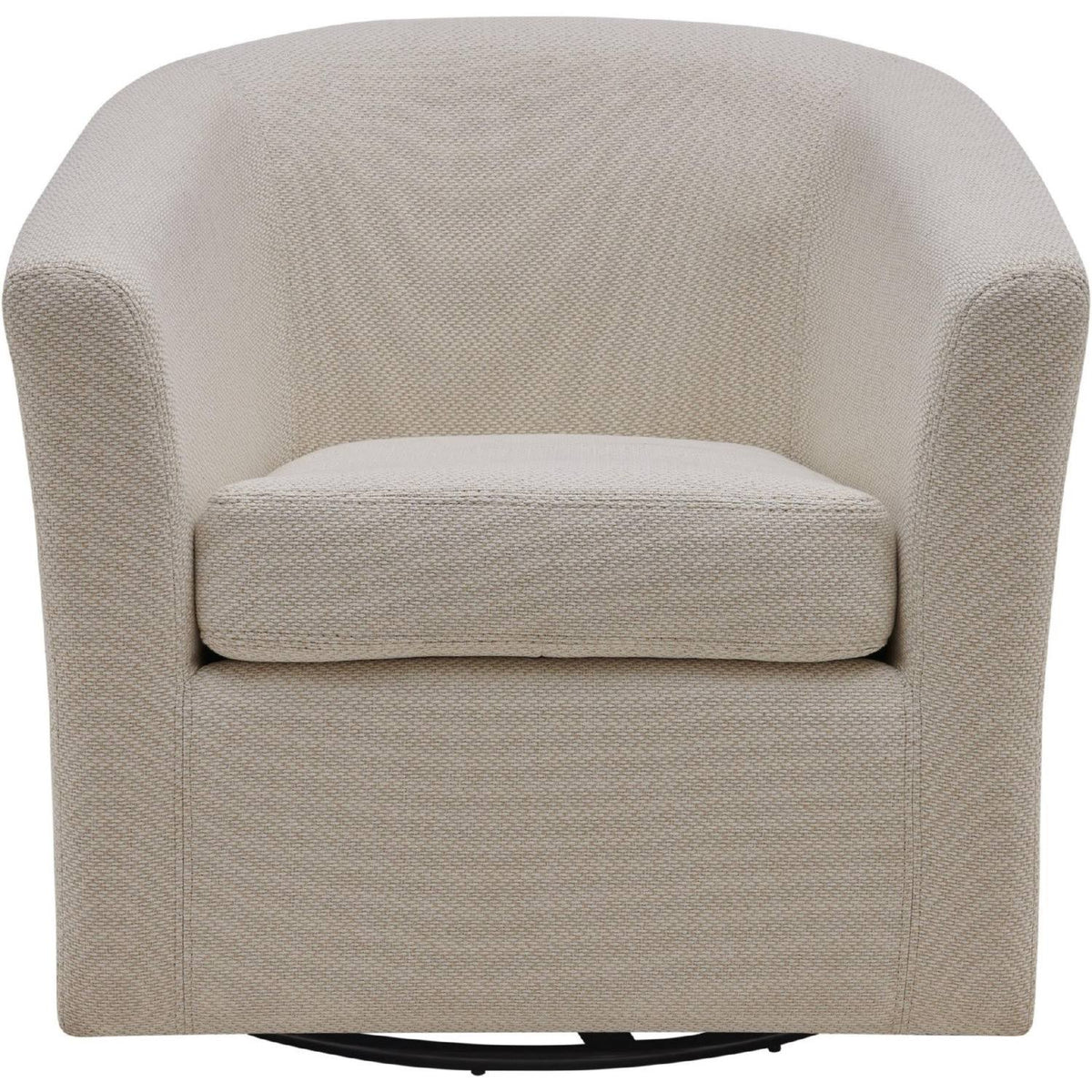 Cream Fabric Swivel Chair O584926