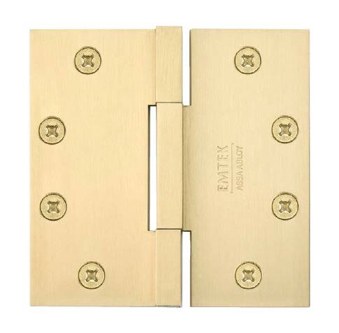 Square Barrel Heavy Duty Brass Hinge Flat Black 4.5 x 4.5 Removable Pin H723
