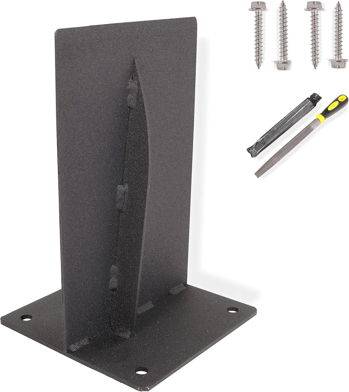 Heavy-Duty Carbon Steel Firewood Splitter, Portable, Rust-Proof, Sharpening File, Pack of 2 V4028