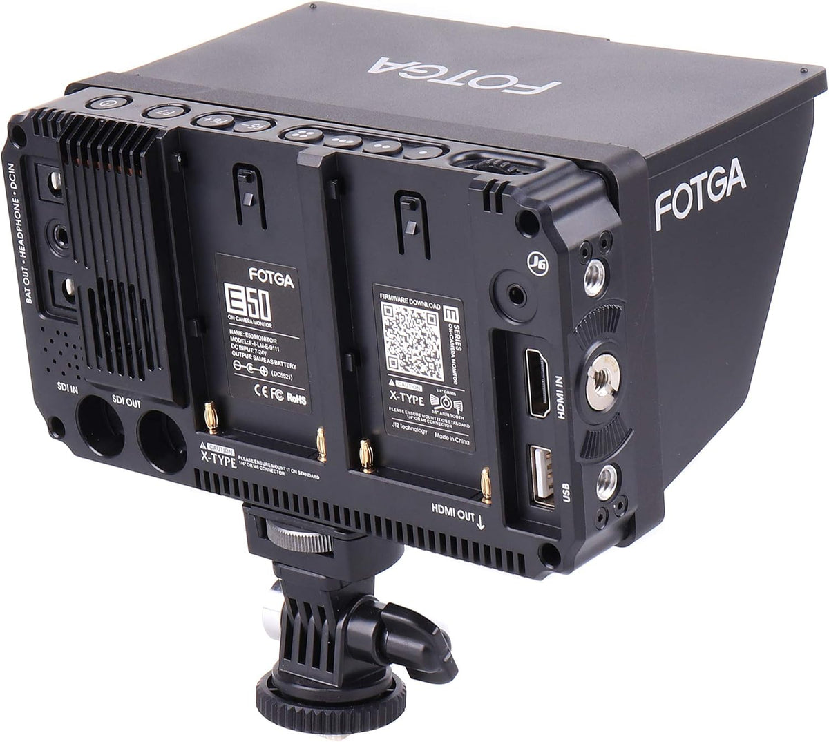 5 Inch 2000nit Touch Screen DSLR Camera Field Monitor with 3D LUT, 4K HDMI Input/Output, Dual NP-F Battery Mount H461