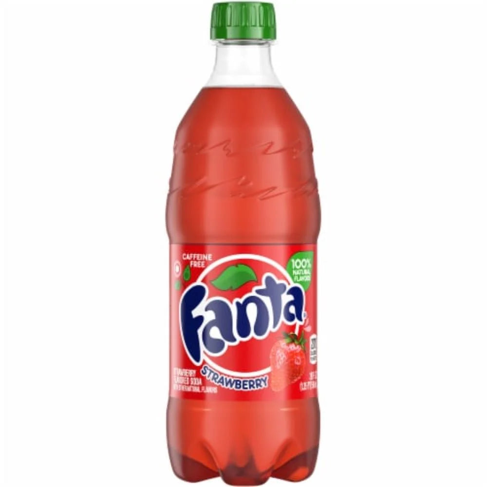 Strawberry Soda 20oz Bottles (Pack of 16) W34368