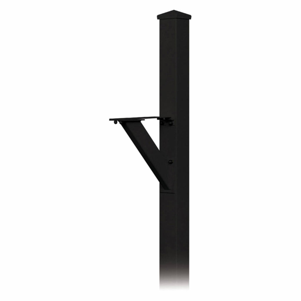 Black Decorative Mailbox Post W53604