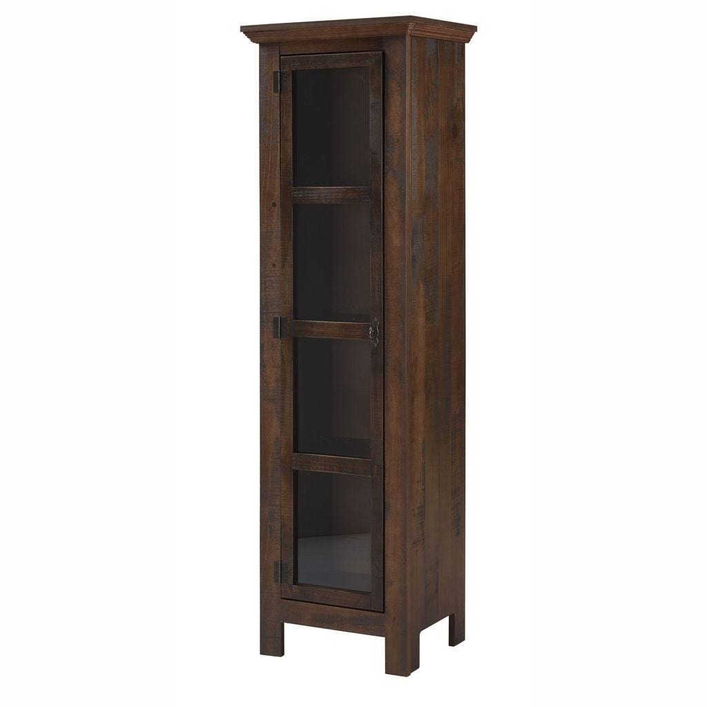 Narrow Cabinet Glass Door - Walnut X684