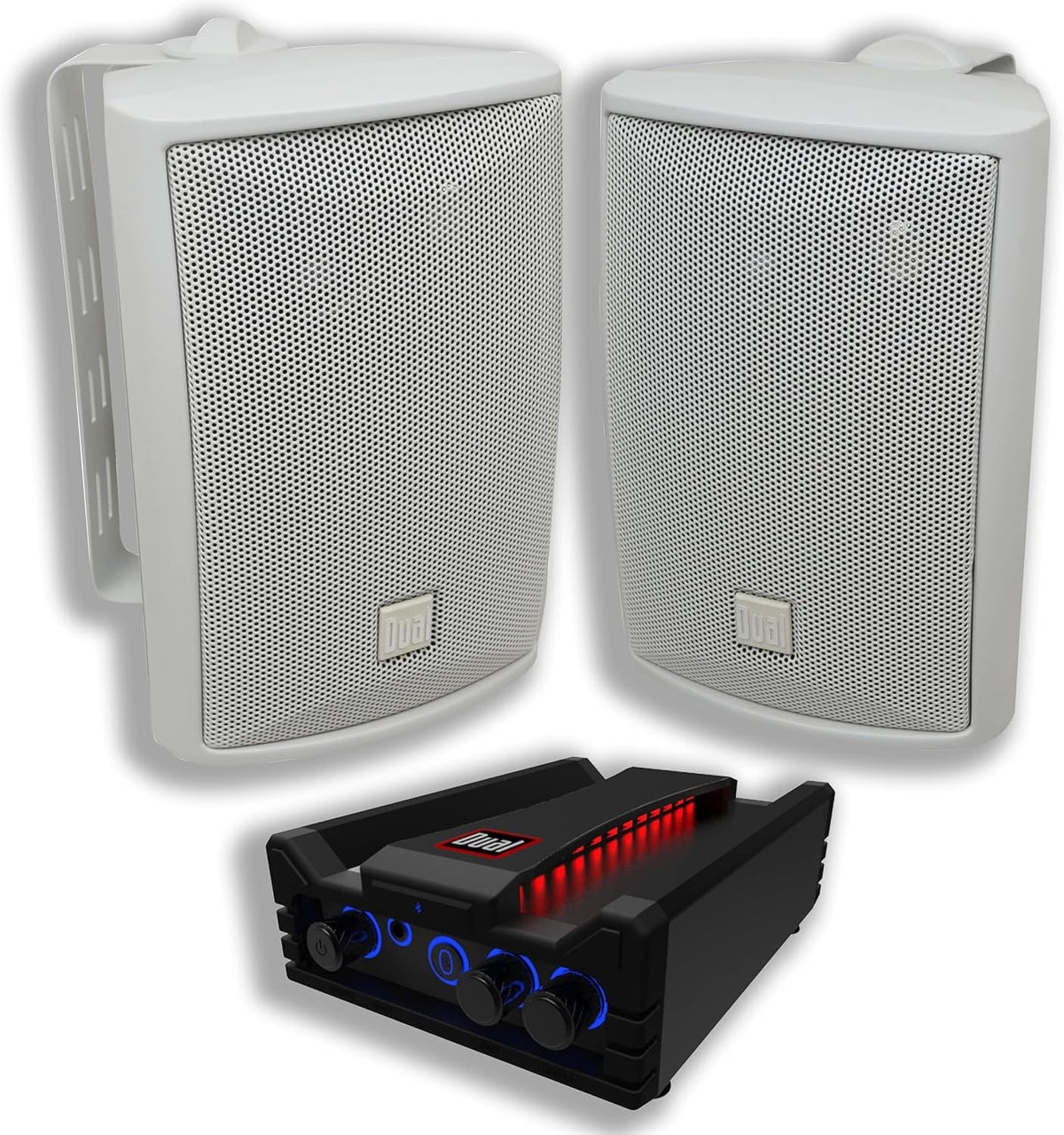 Black Micro Wireless Bluetooth 2 Channel Stereo Class-D Amplifier, 100 Watts Peak Power, Pack of 2 L8845