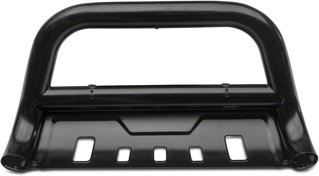 Black Oval Bull Bar with Skid Plate A64925