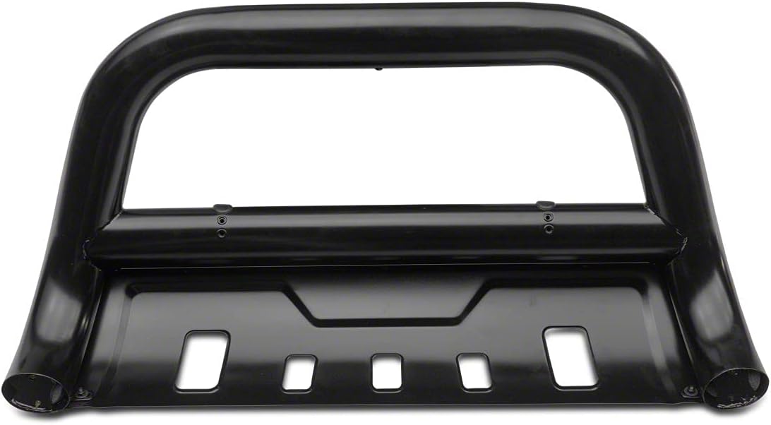 Black Oval Bull Bar with Skid Plate A64925