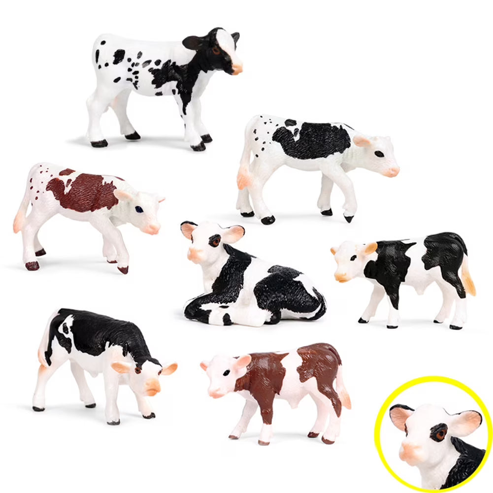 Realistic Cow Cattle Figurine Model Toy H804618