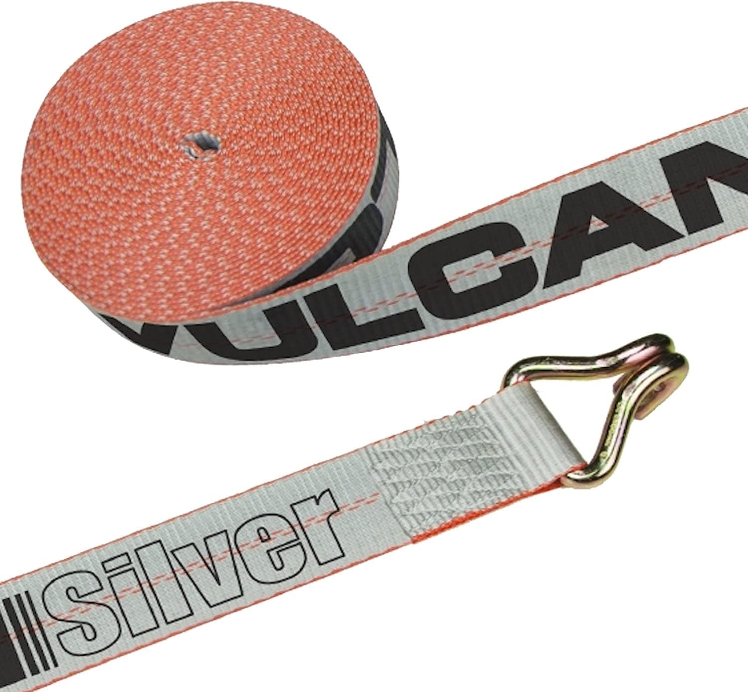 2 Inch x 27 Foot Winch Strap with Wire Hook, 4 Pack R226844