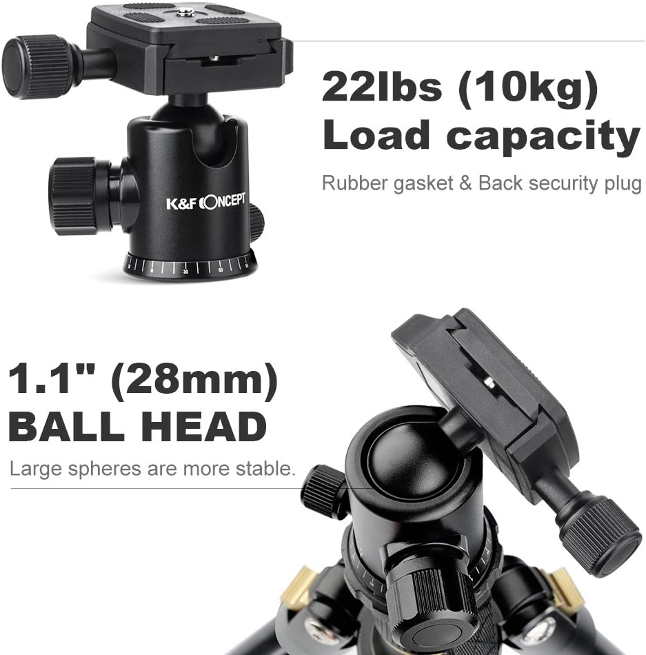 62'' Aluminum Camera Tripod with Ball Head O481