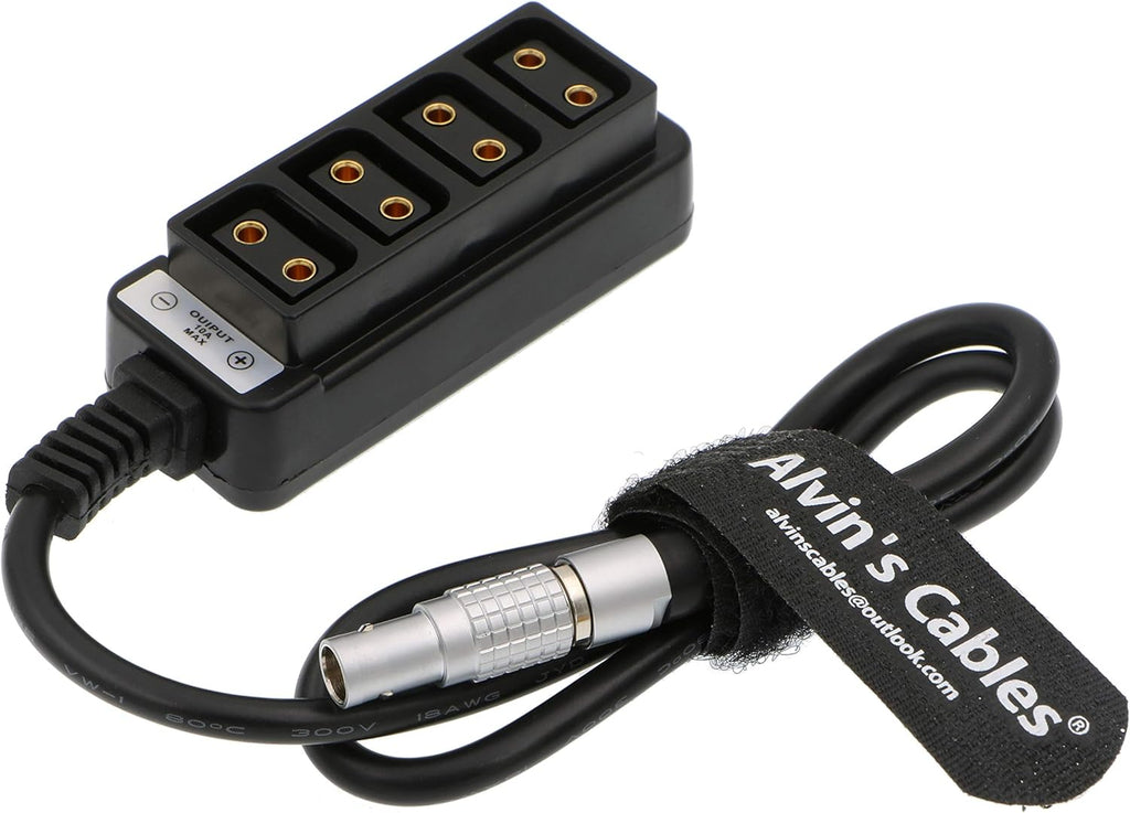 2 Pin Male to 4 D Tap Female Splitter Cable Pack of 2 M280177