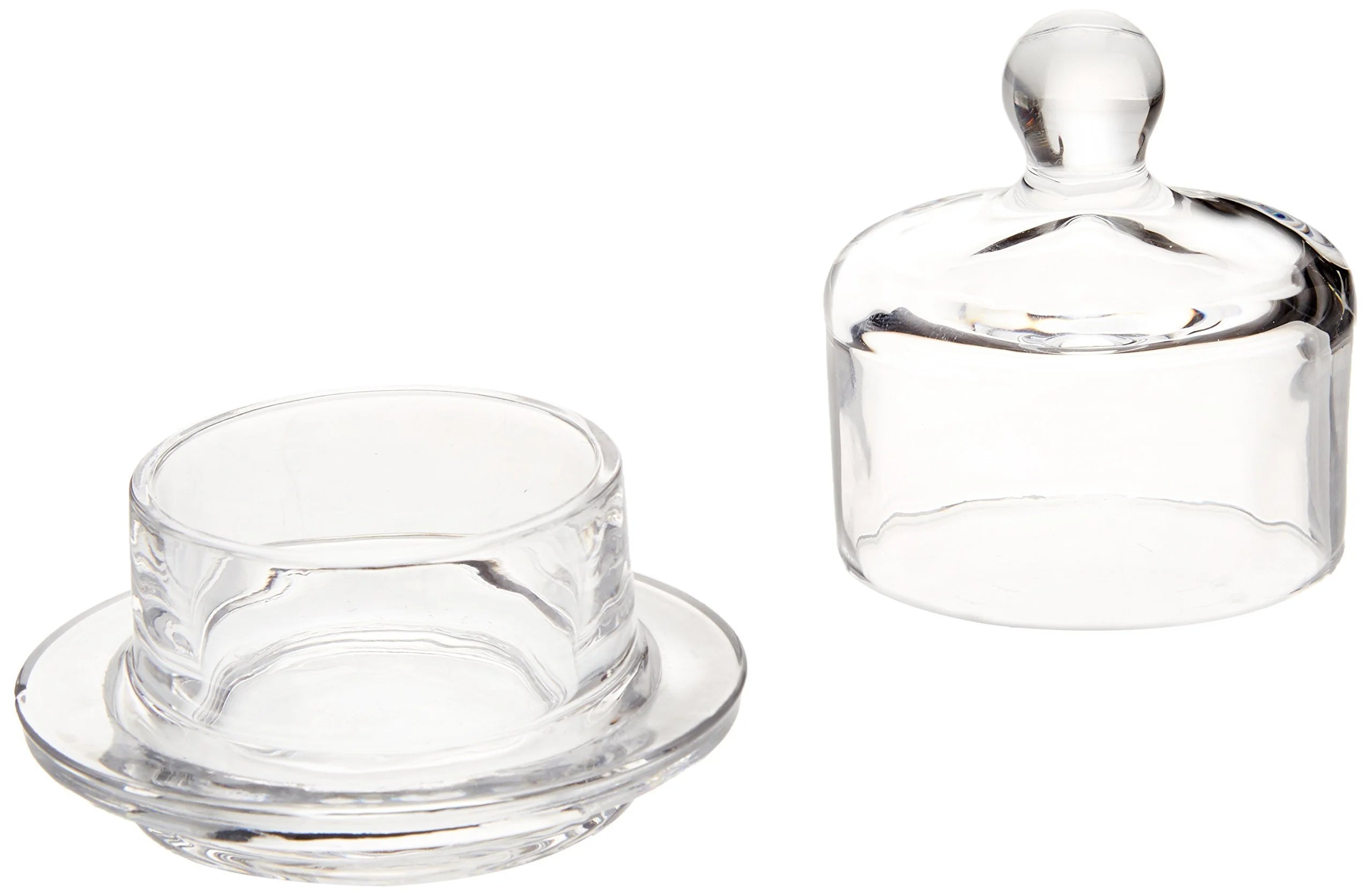 2Pc Clear Butter Dish with Dome L2820