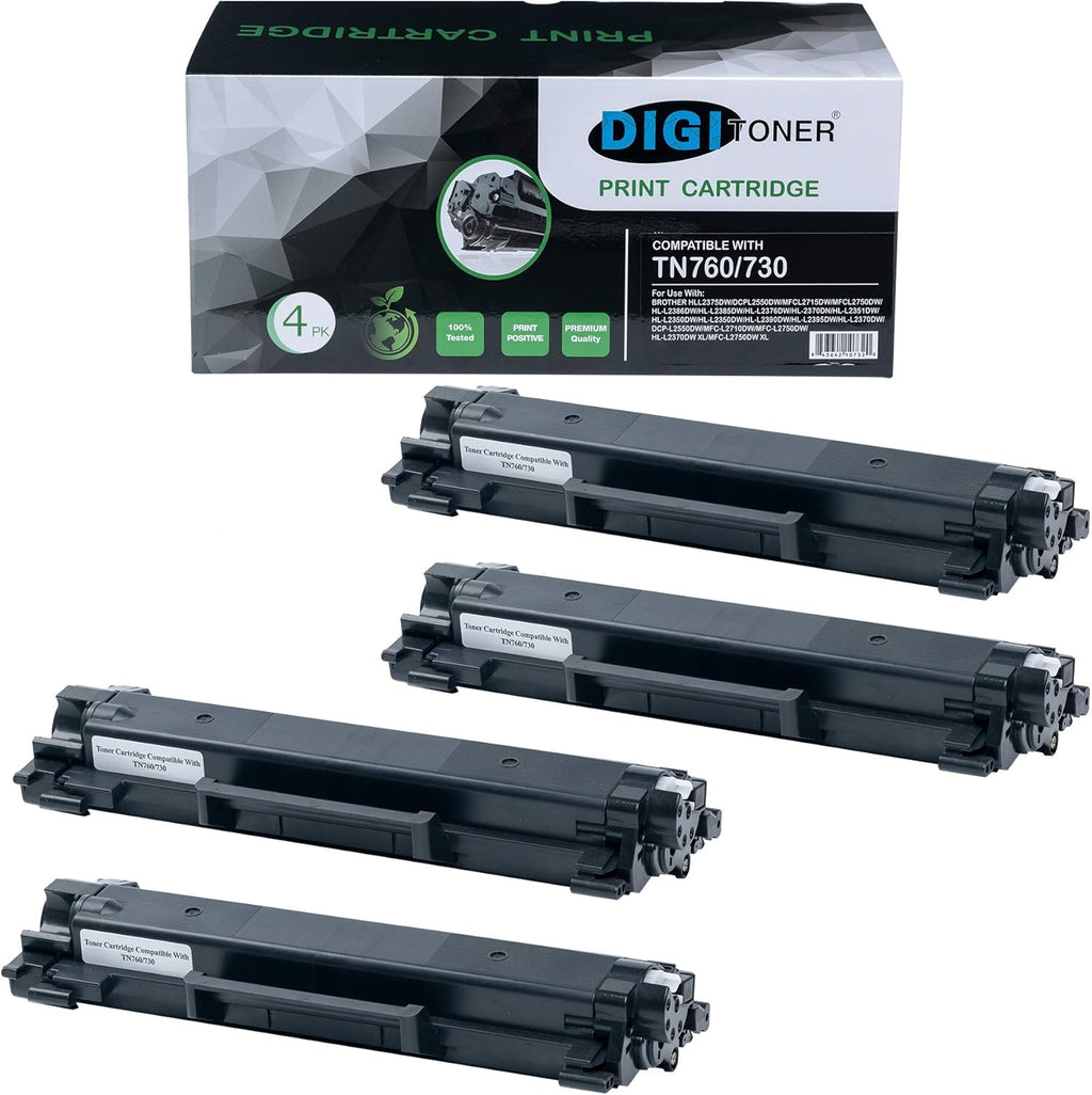 Black High Yield Drum and Toner Cartridge 1+4Pack Q72090