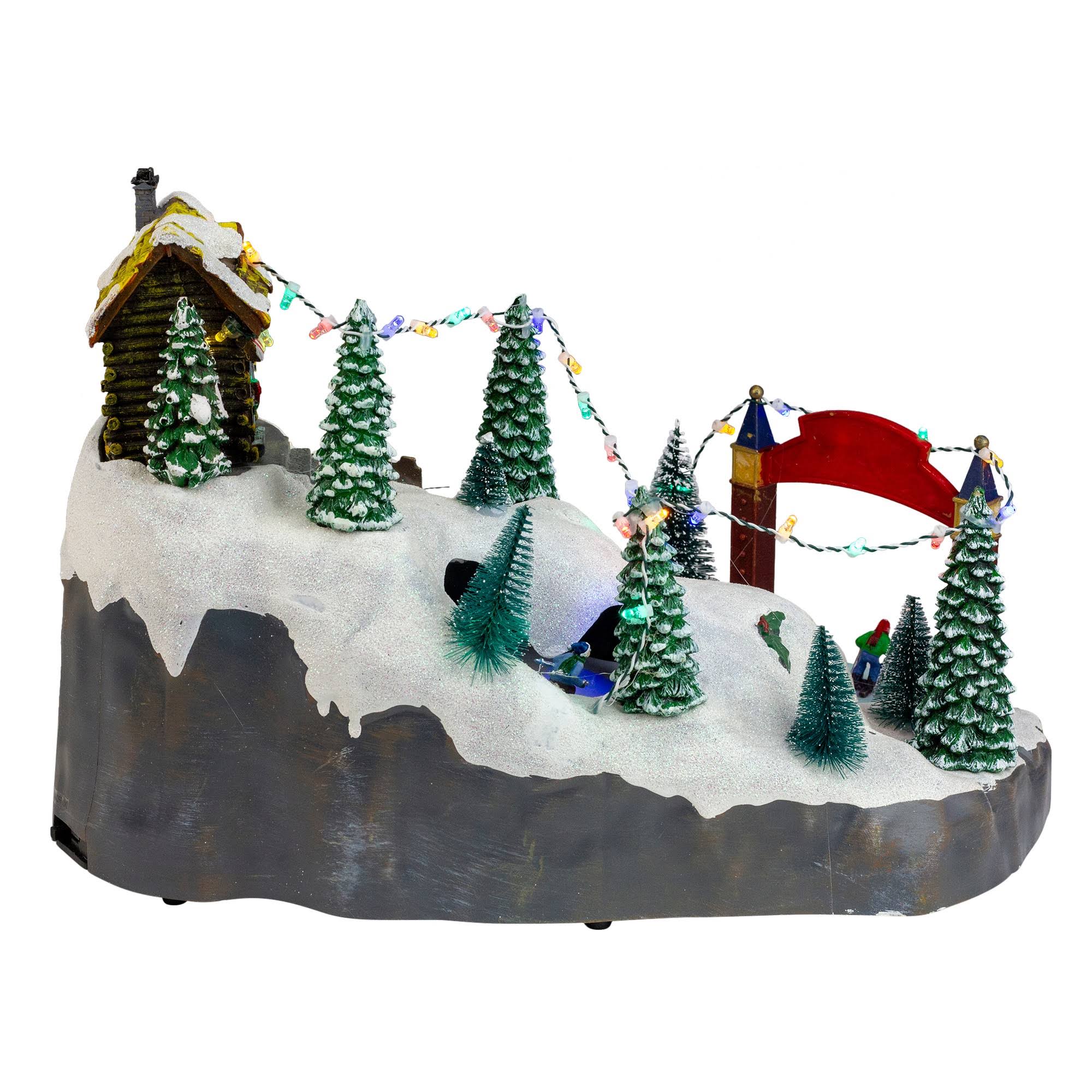White Animated LED Christmas Tabletop Decor W693