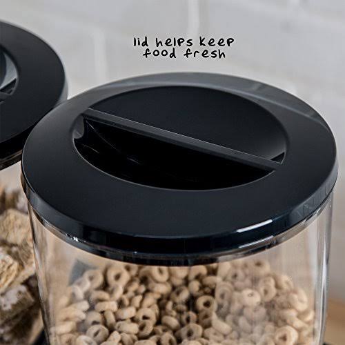 Black Dual Control Dry Food Dispenser S3565