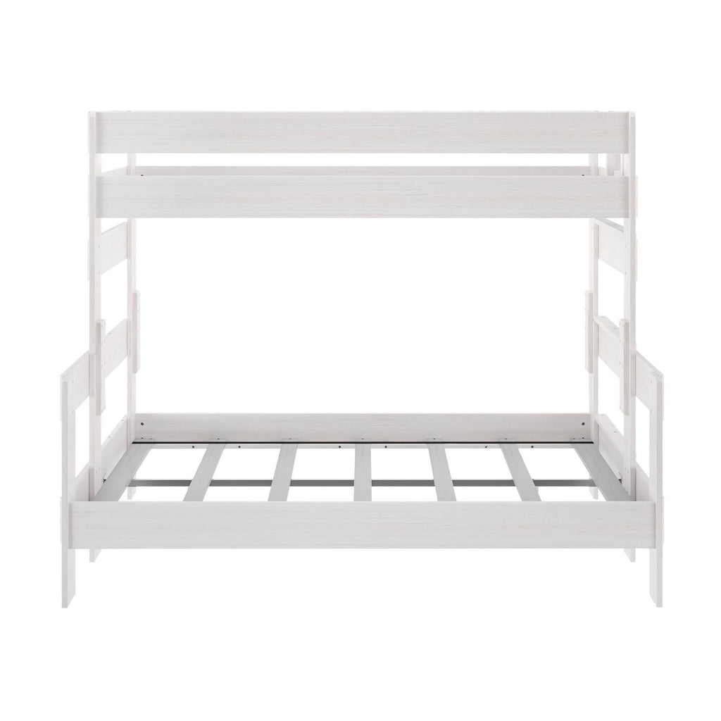 White Wash Farmhouse Twin XL/Queen Bunk Bed E9147