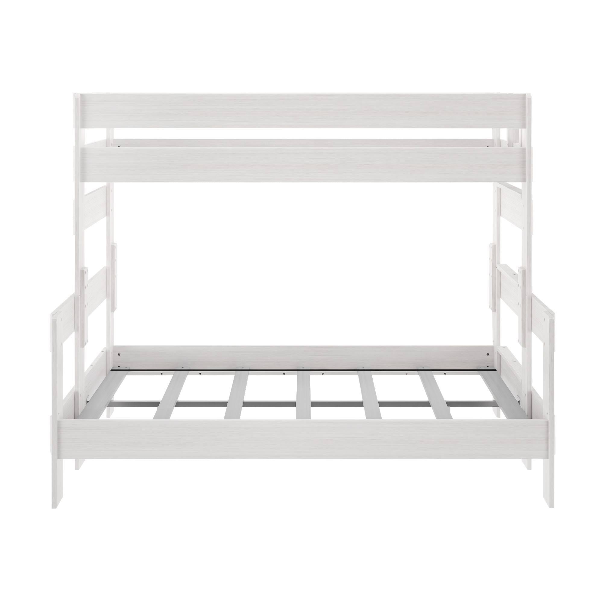 White Wash Farmhouse Twin XL/Queen Bunk Bed E9147