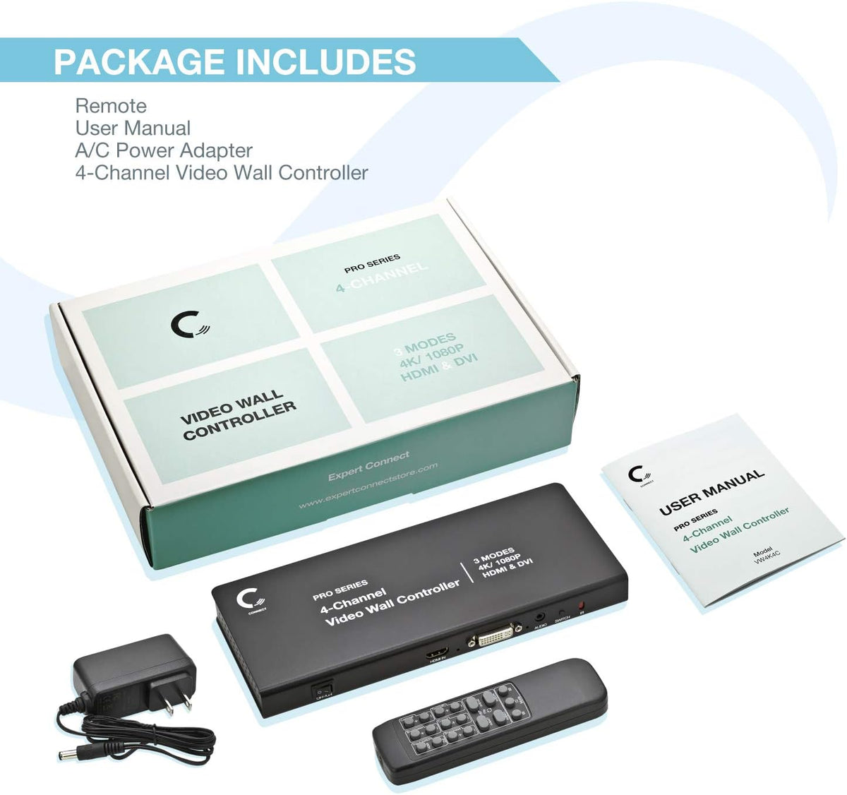 2x2 Video Wall Controller 1080p HDMI V641