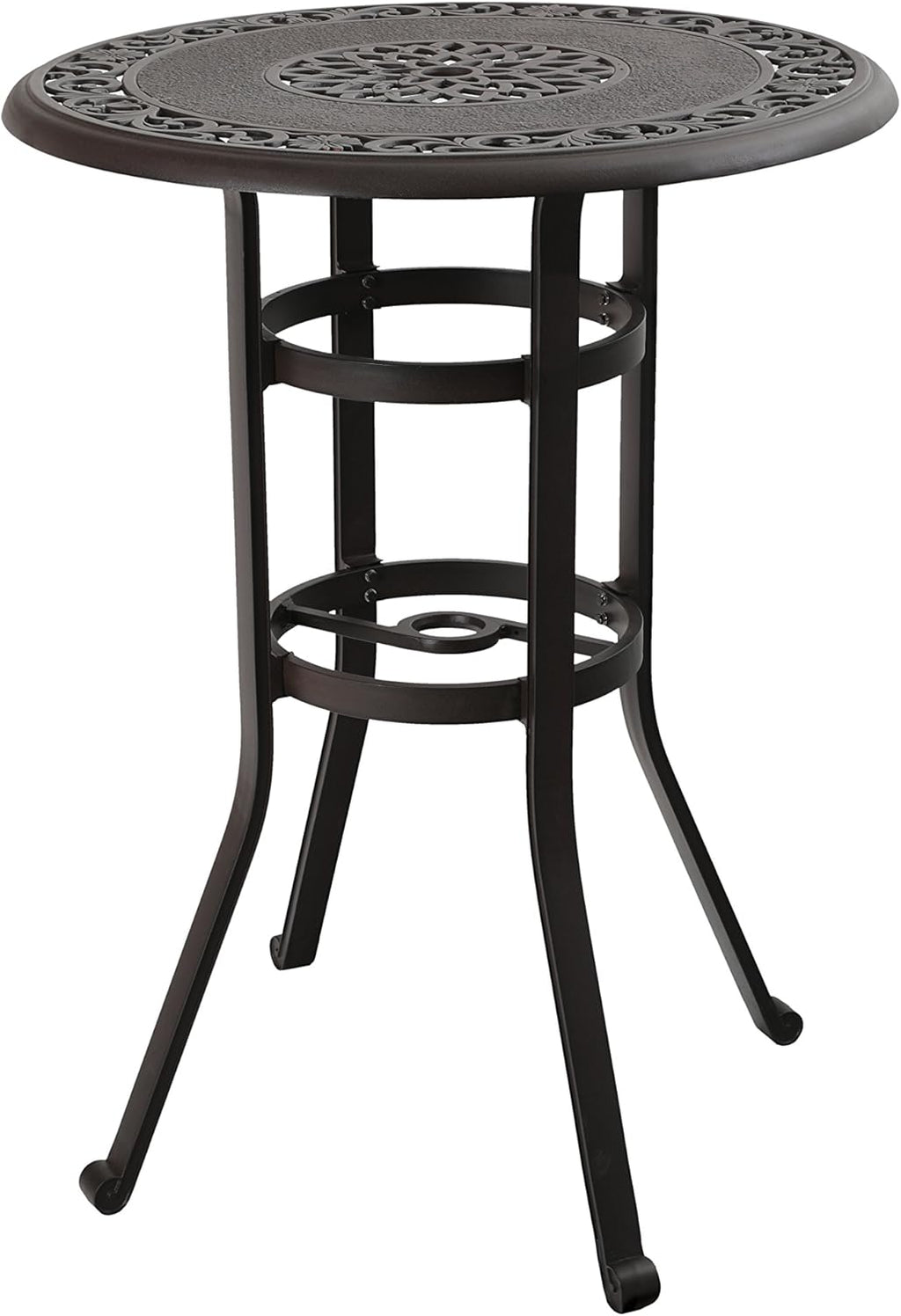 27.5 Cast Aluminum Square Bar Height Bistro Table F11079