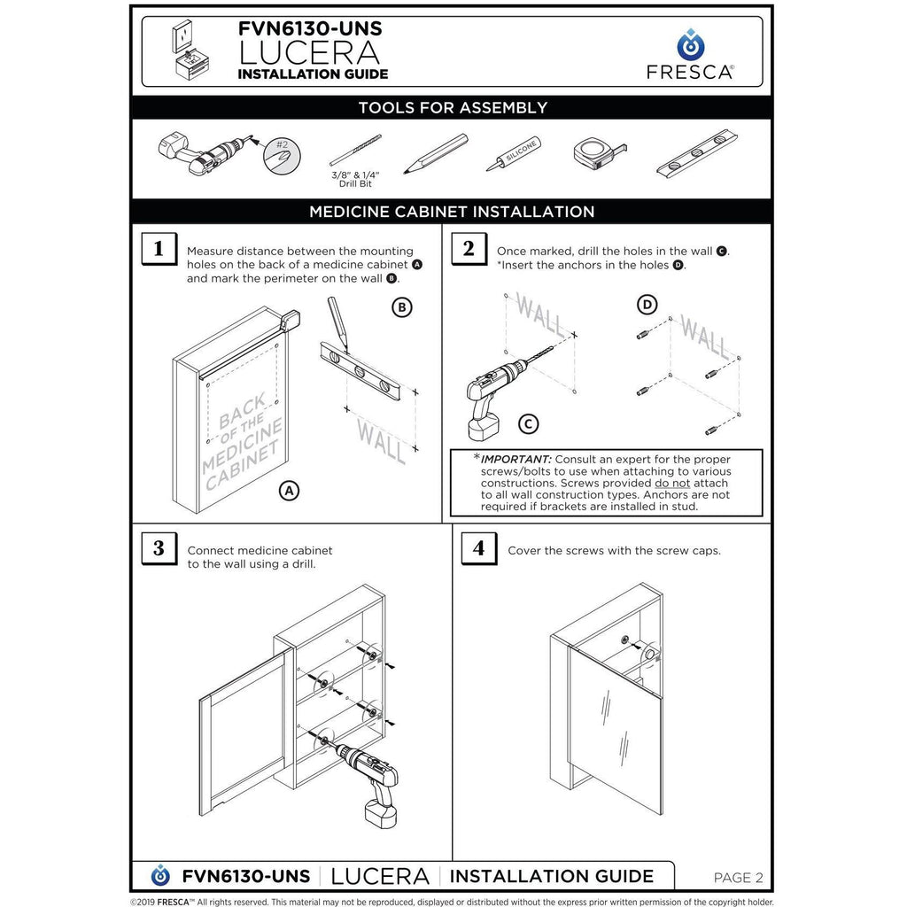 Espresso Wall Hung Undermount Bathroom Cabinet F910299