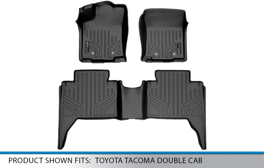 Custom Fit Floor Mats 2 Row Liner Set Black V870