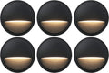 6-Pack Black Die-cast Aluminum LED Deck Lights S238
