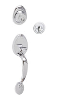 Polished Chrome Front Entry Door Handleset K228