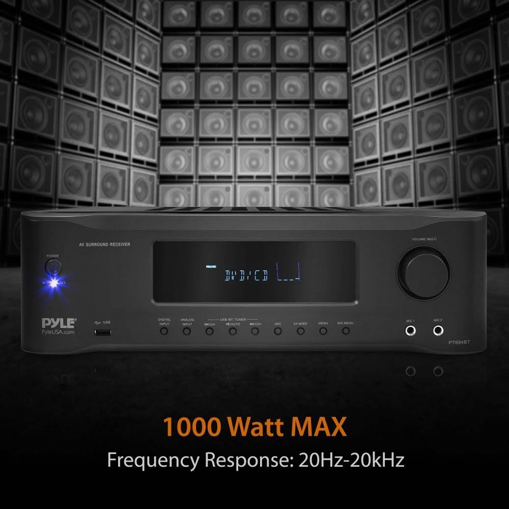 5.2-Channel Hi-Fi Bluetooth Stereo Amplifier 1000 Watt AV Receiver K26023