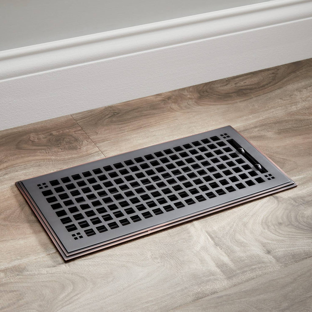 Oil Rubbed Bronze Floor Register D97229