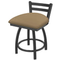 18x22 Low Back Swivel Vanity Stool with Pewter Finish J68865